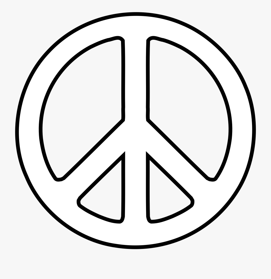 Easy Peace Sign Drawing, Transparent Clipart