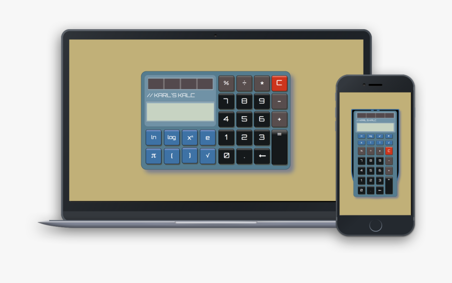 Calculator App Preview - Mobile Phone, Transparent Clipart