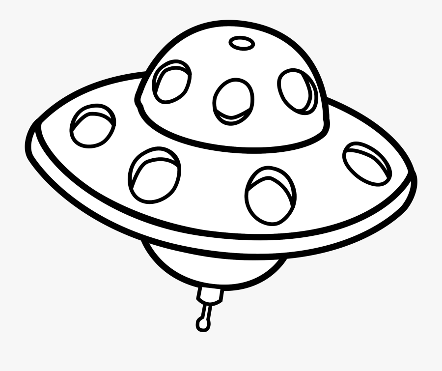 Drawn Clip Free On - Ufo Outline, Transparent Clipart