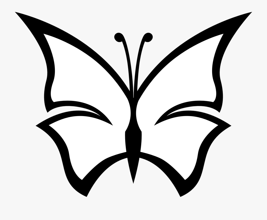 Butterfly Drawing Outline Easy - Free Outlines Of Butterflies Download