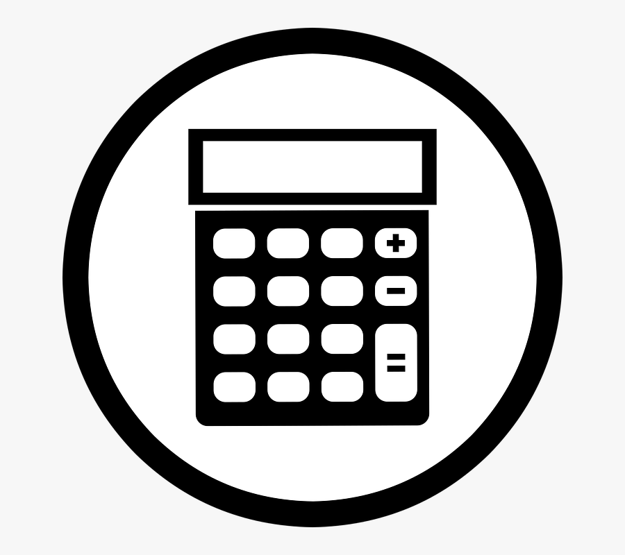 Transparent Calculator Icon Png - Calculator Icon Vector Png, Transparent Clipart