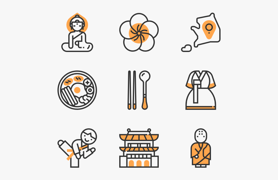 148 Free Vector Icons - Png Korea, Transparent Clipart