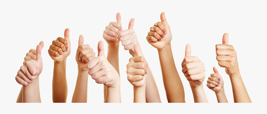 A Group Of Hands Giving The Thumbs Up Sign Showing - Group Thumbs Up