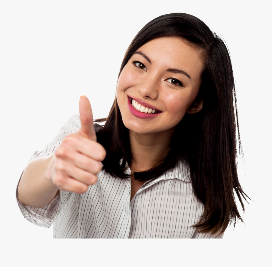 Transparent Thumbs Up Transparent Png - Girl Thumbs Up Transparent, Transparent Clipart