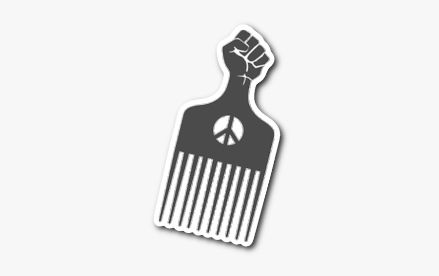 Afro Pick Sticker - Transparent Afro Pick Clipart , Free Transparent