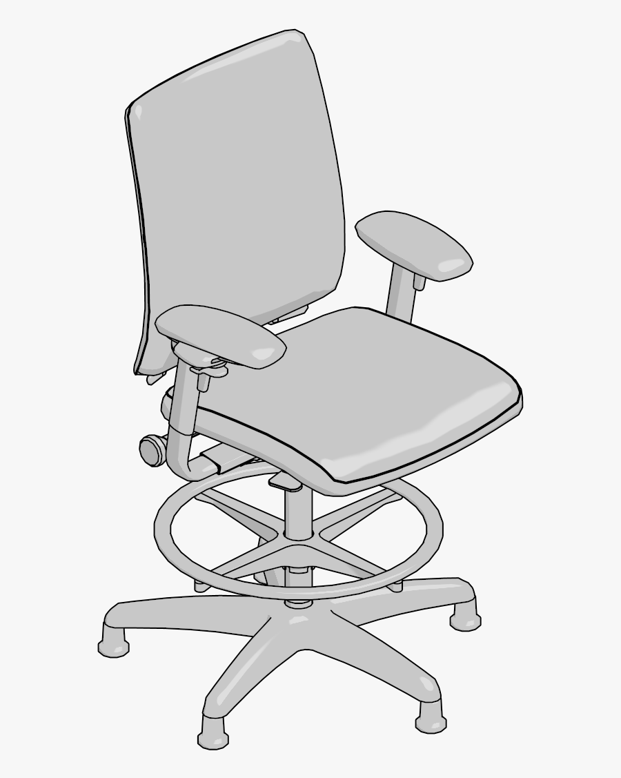 Transparent Desk Chair Clipart - Office Chair, Transparent Clipart