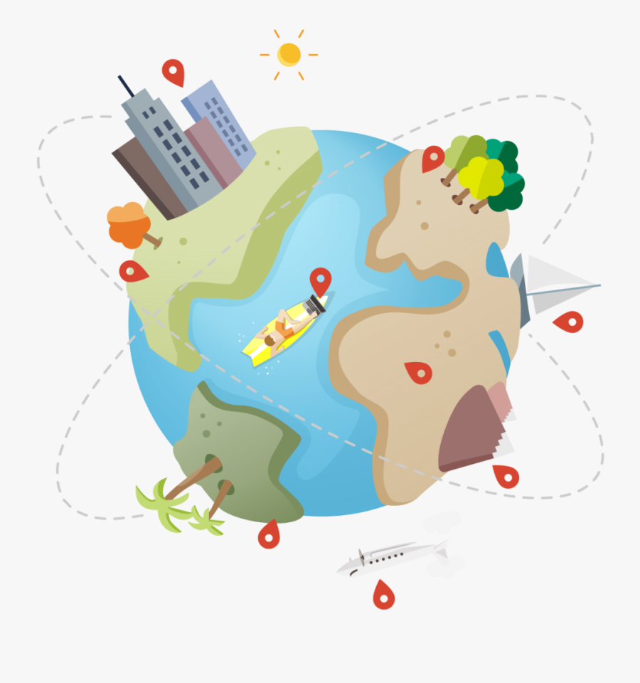 Out Of Office Planet - Map, Transparent Clipart