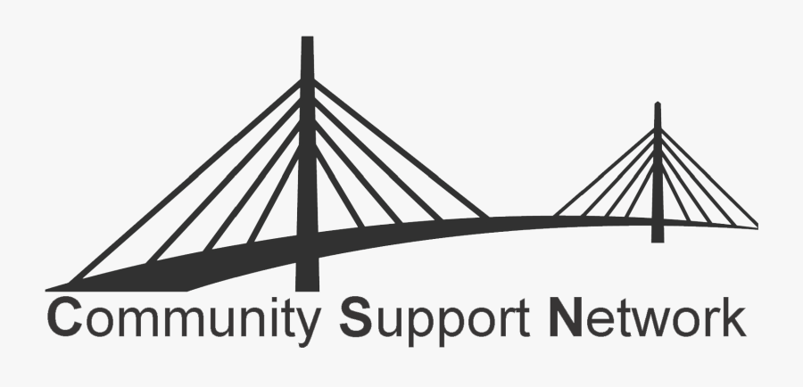 Community Support Network - Self-anchored Suspension Bridge, Transparent Clipart