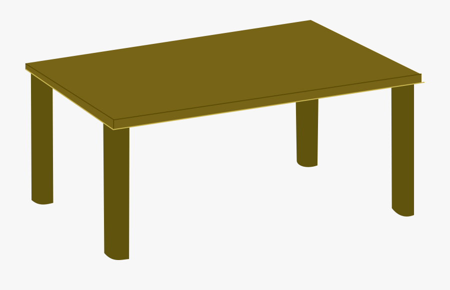 Rectangular Wooden Table - Table Clipart, Transparent Clipart
