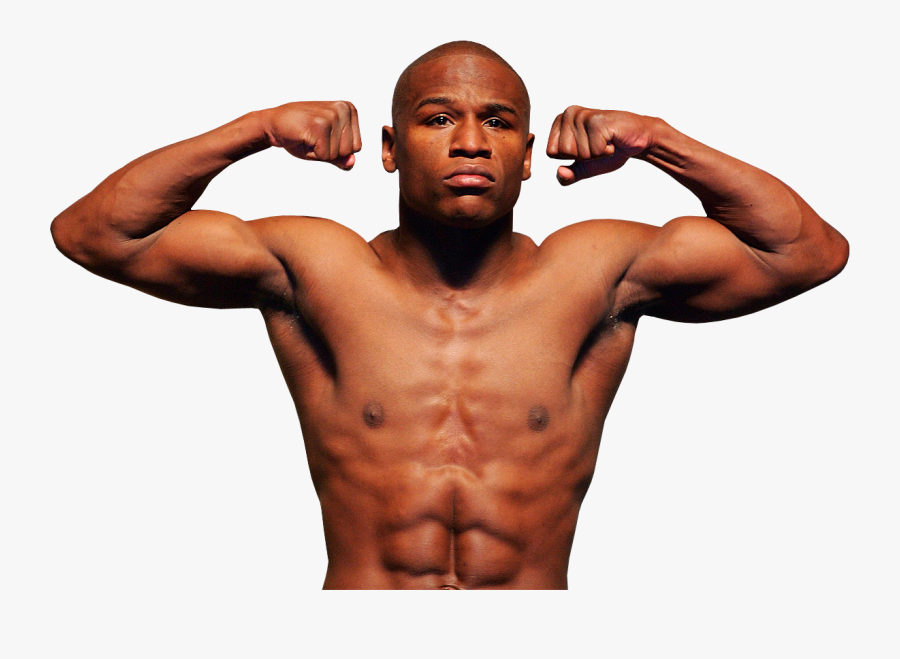 Muscle Man Png Image - Floyd Mayweather White Background, Transparent Clipart