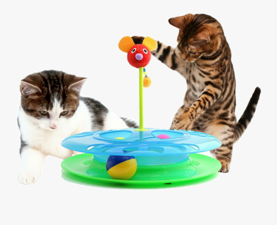 Clip Art Cat Playing With Ball - Cat Playing With Toy Transparent, Transparent Clipart