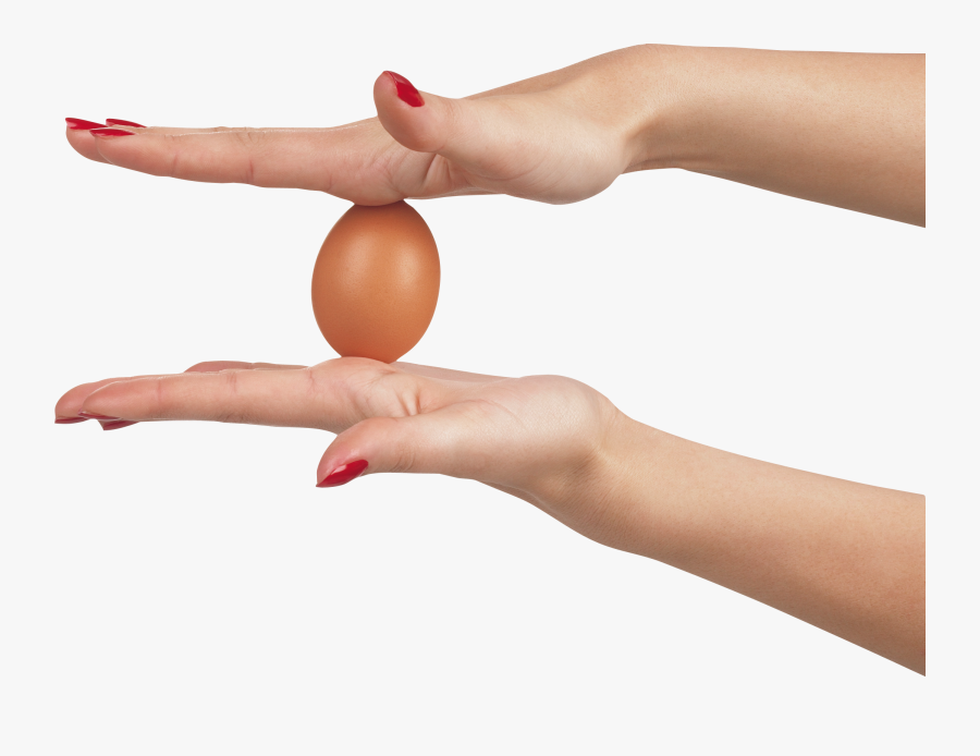 Two Eggs Png - Hand Holding Food Transparent, Transparent Clipart