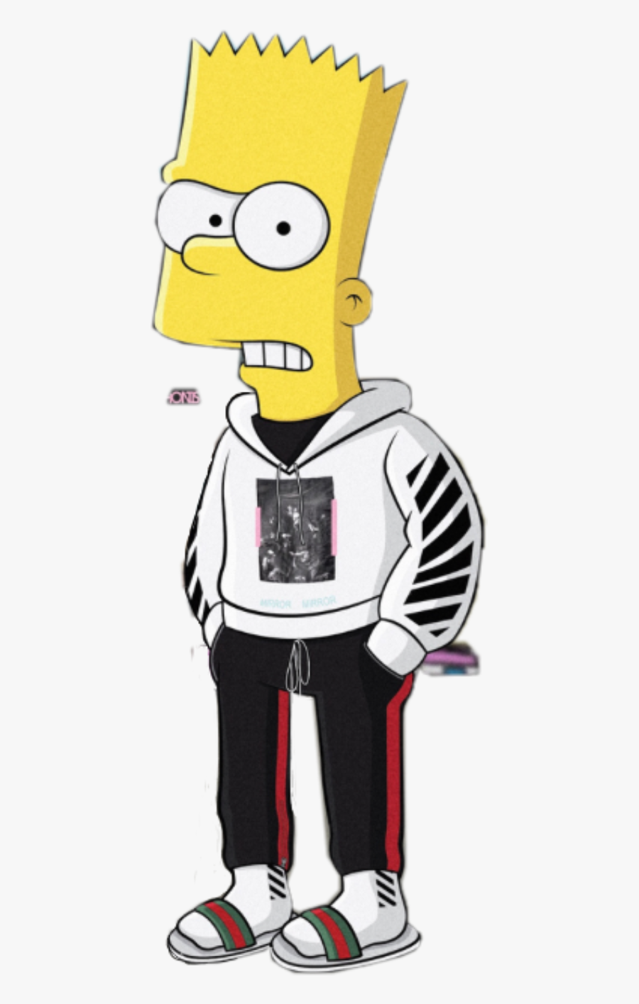 Bart Simpson Off White , Free Transparent Clipart - ClipartKey