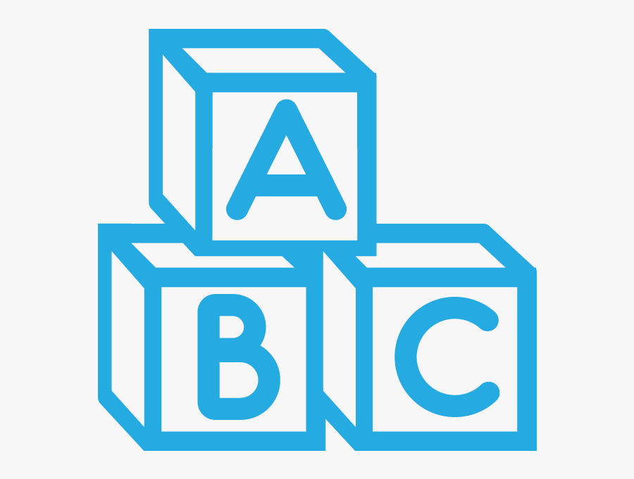 Blue Abc Blocks Clipart, Transparent Clipart