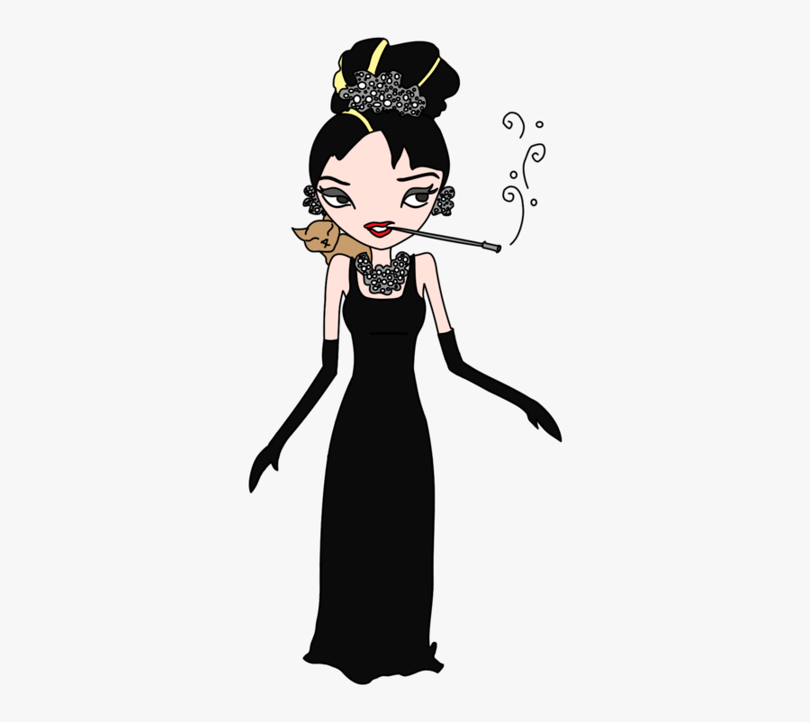 Audrey Hepburn Chibi, Transparent Clipart