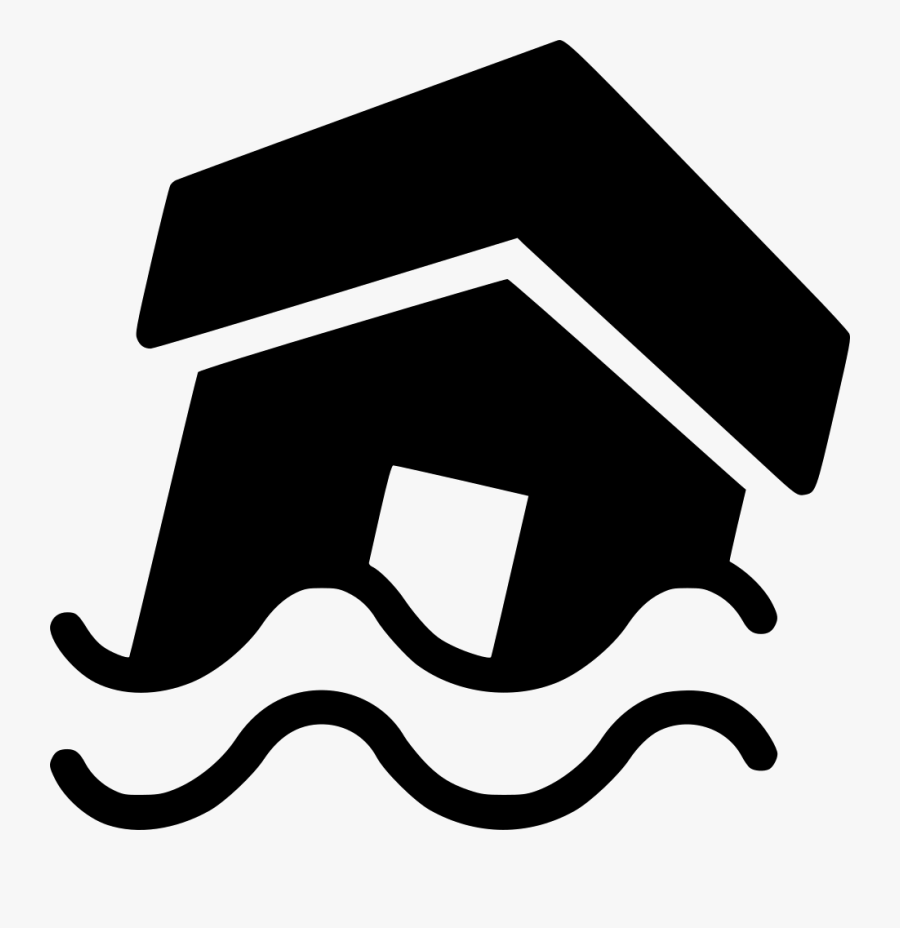 Flooding House Nature Svg - Flooding Icon Png, Transparent Clipart