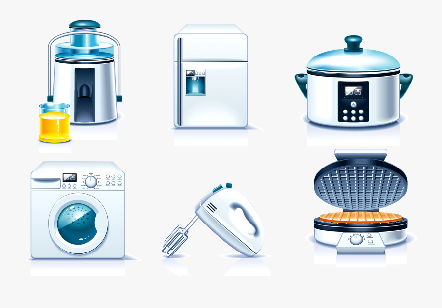 Clipart Kitchen Kitchen Appliance - Electrical Appliances With Names, Transparent Clipart