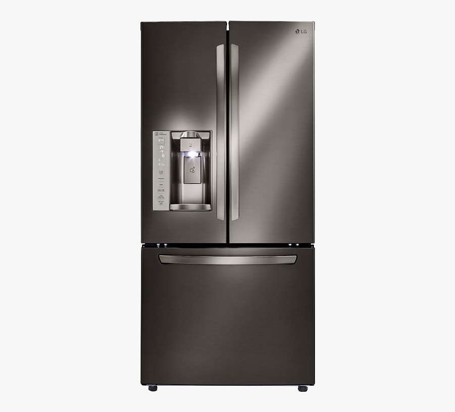 Fridge, Bottom Zer And French Doors Refrigerator - Refrigerator, Transparent Clipart