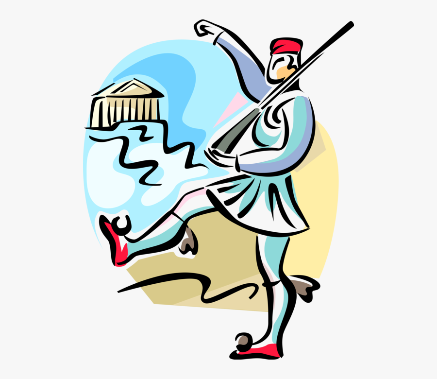 Greek Evzones Presidential Guard - Evzones Clipart, Transparent Clipart