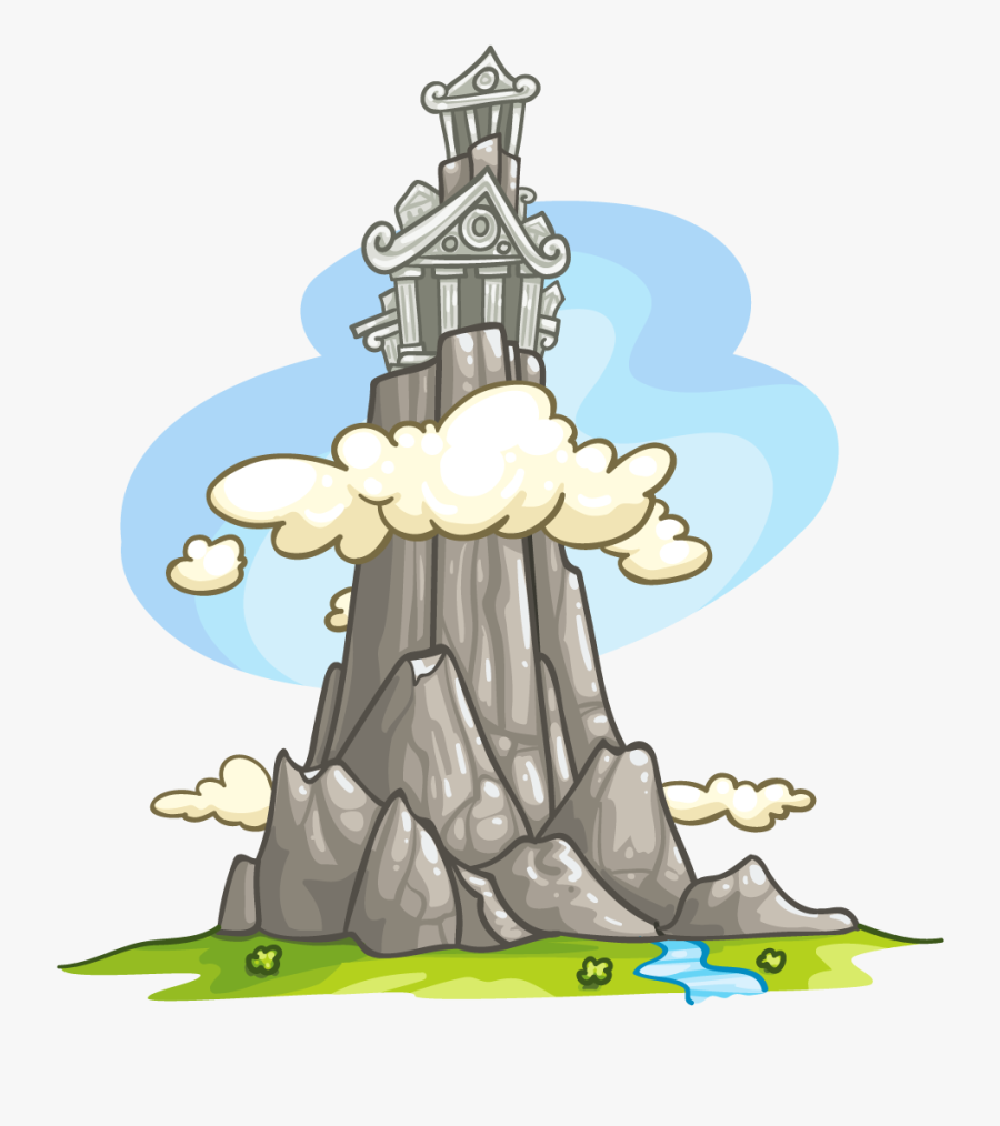 Mount Olympus Easy Drawing, Transparent Clipart