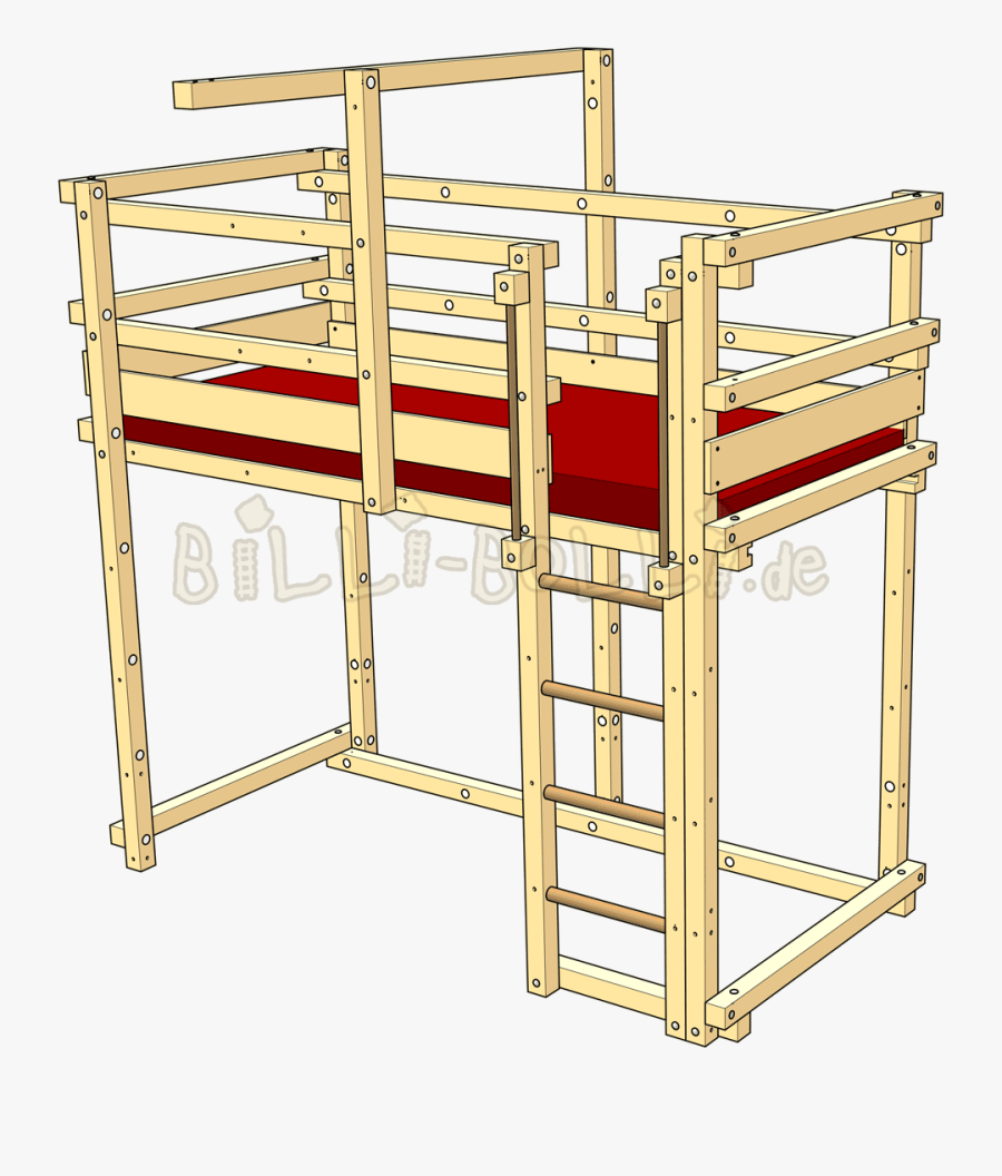 Transparent Bunk Bed Clipart - Lit Mezzanine Réglable En Hauteur, Transparent Clipart