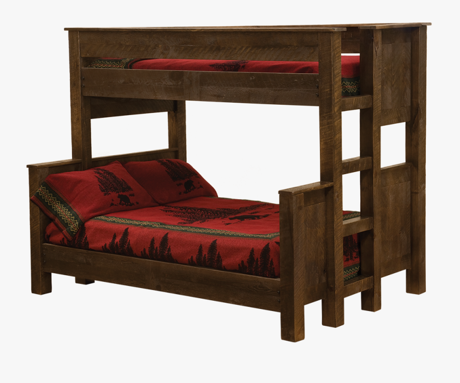 Transparent Rustic Wood Frame Png - Queen Twin Bunk Bed, Transparent Clipart