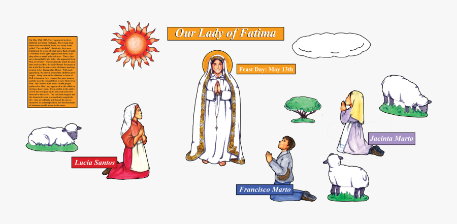 Our Lady Of Fatima Clipart, Transparent Clipart