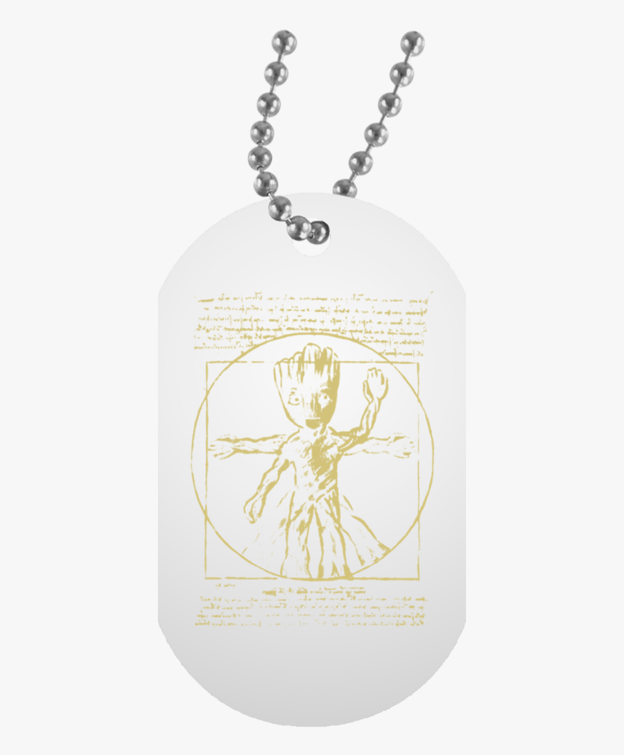 Groot Vitruvian Man Royalty-leonardo Da Vinci - Necklace, Transparent Clipart