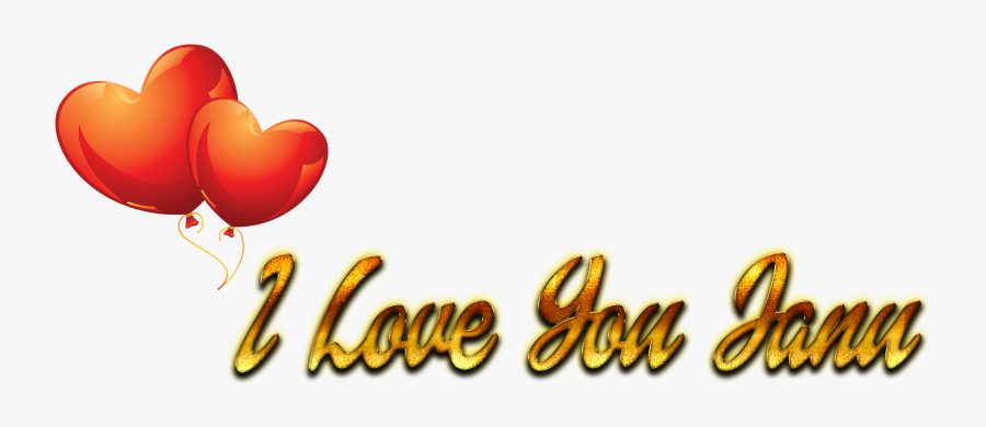 I Love You Janu Name Wallpaper Clipart , Png Download - Heart, Transparent Clipart