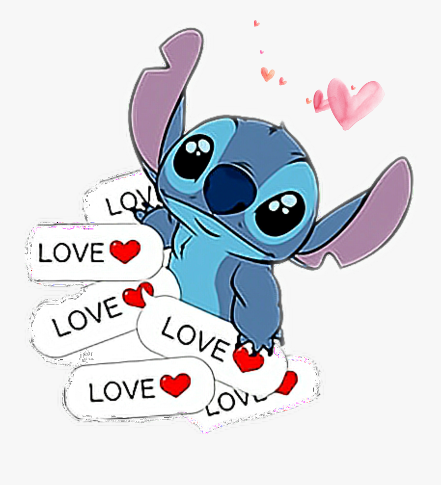 I Love You - Stitch Love Stitch, Transparent Clipart