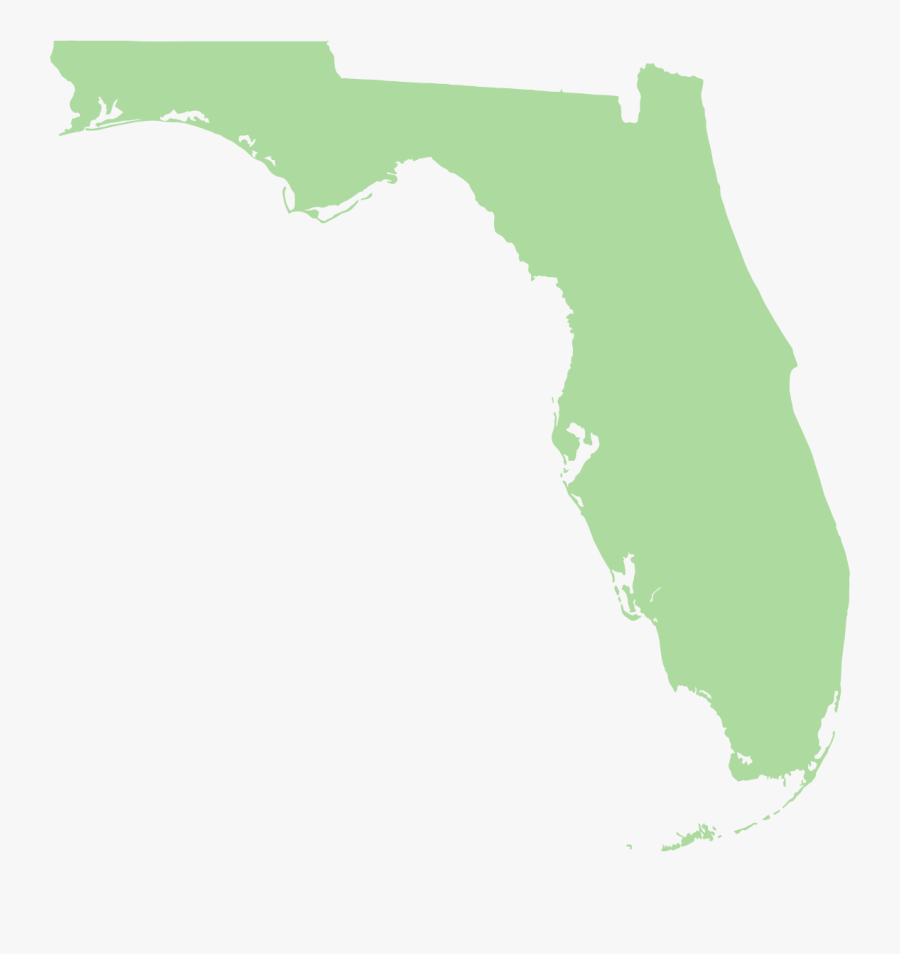 Clip Art Florida Png - Map Of Florida, Transparent Clipart