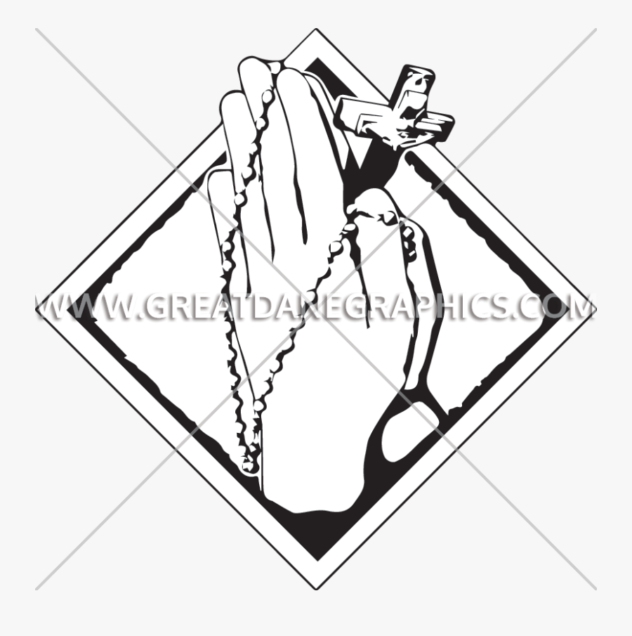 Praying Hands - Illustration, Transparent Clipart