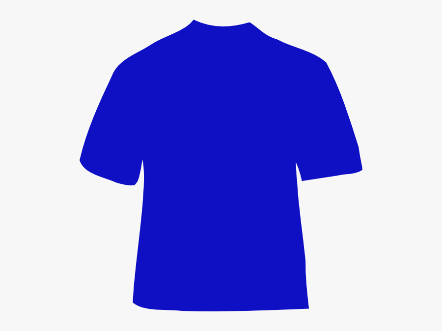Transparent Tshirt Clipart Outline - Royal Blue T Shirt Vector, Transparent Clipart
