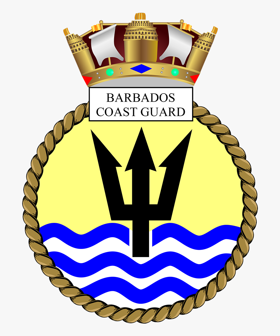 Barbados Coast Guard Logo, Transparent Clipart