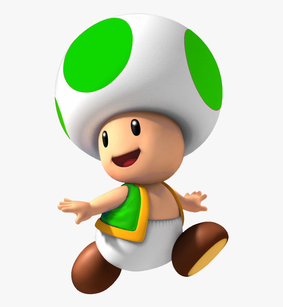 Mushroom Super Mario Kart - Green Toad Mario, Transparent Clipart