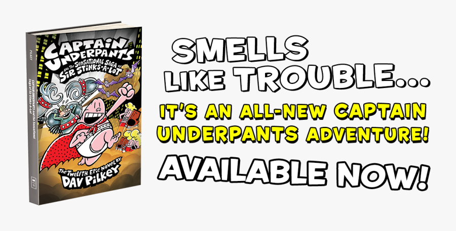 New Captain Underpants Book 2019, Transparent Clipart