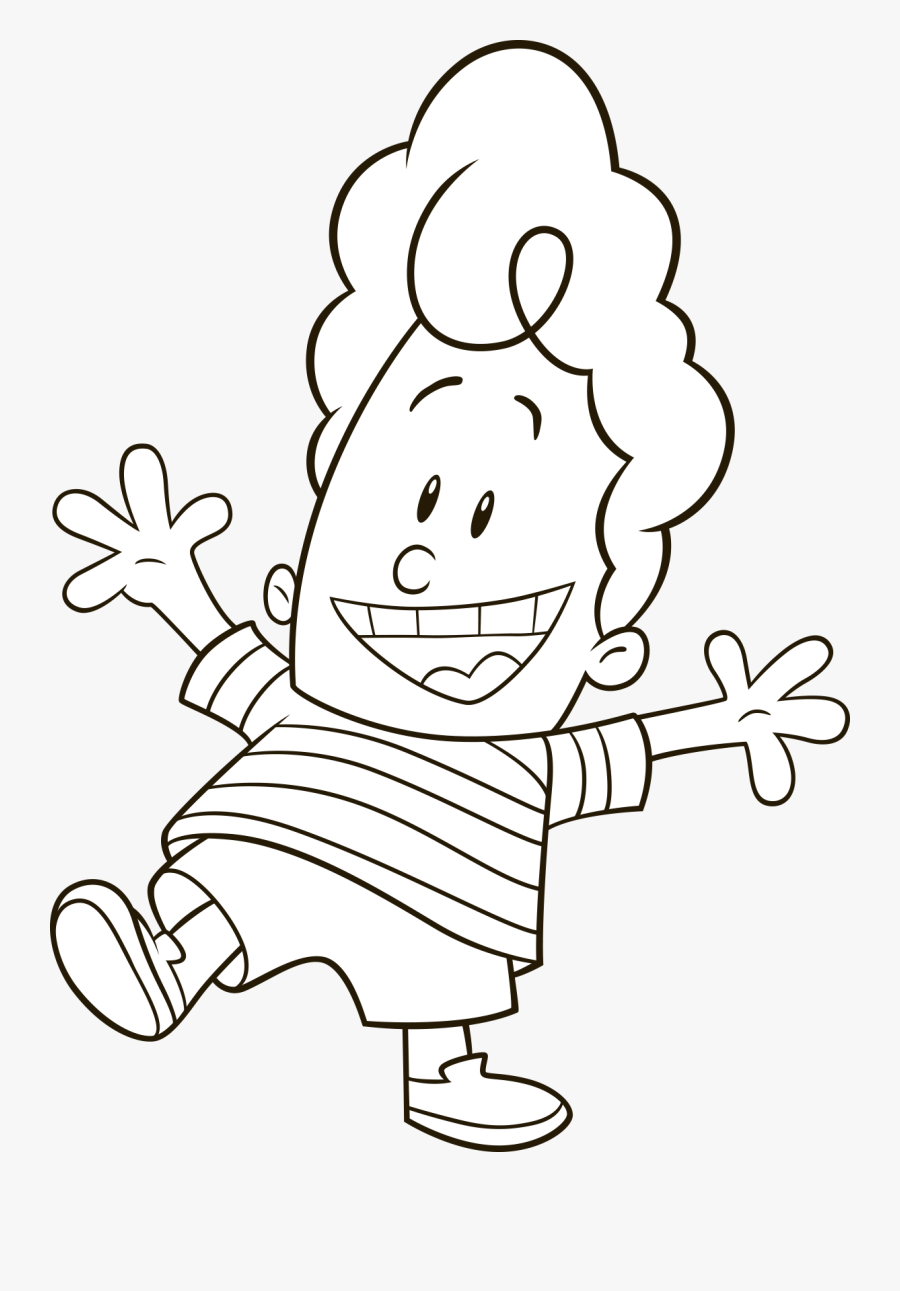 Captain Underpants White Kid Easy , Png Download - Captain Underpants White Kid, Transparent Clipart