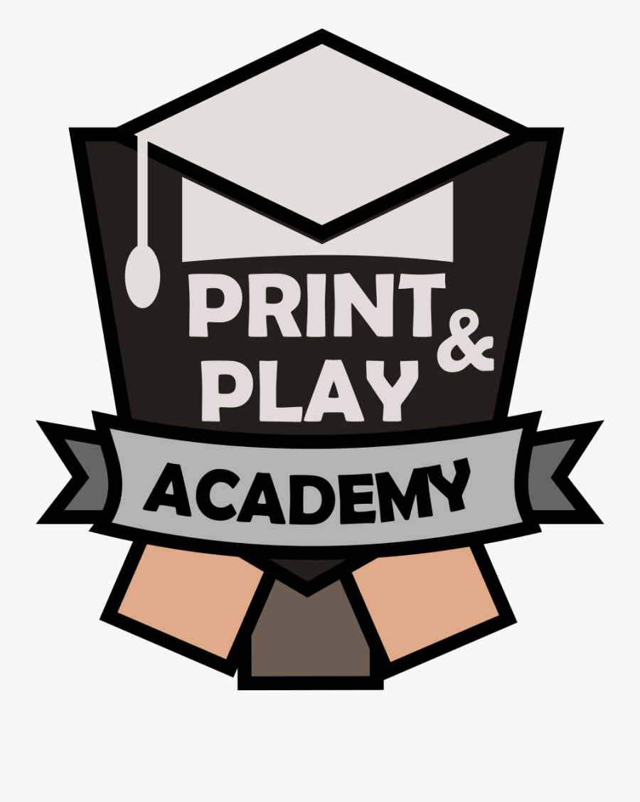 Print And Play Academy Logo, Transparent Clipart