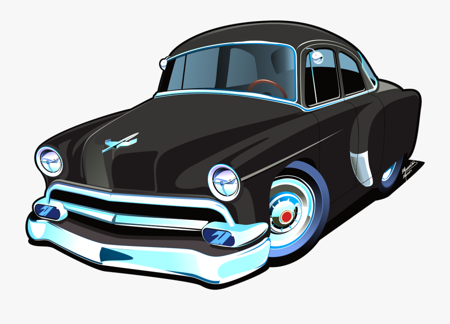 Chevy Drawing Cartoon - Car Drawing Chevy Bel Air, Transparent Clipart