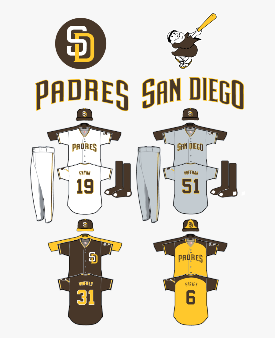 Padres Zpsokgmzb77 - San Diego Padres Uniform Concepts, Transparent Clipart