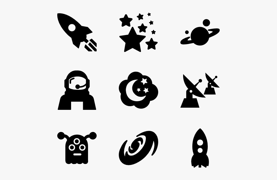 Outer Space - Icon Astronaut, Transparent Clipart