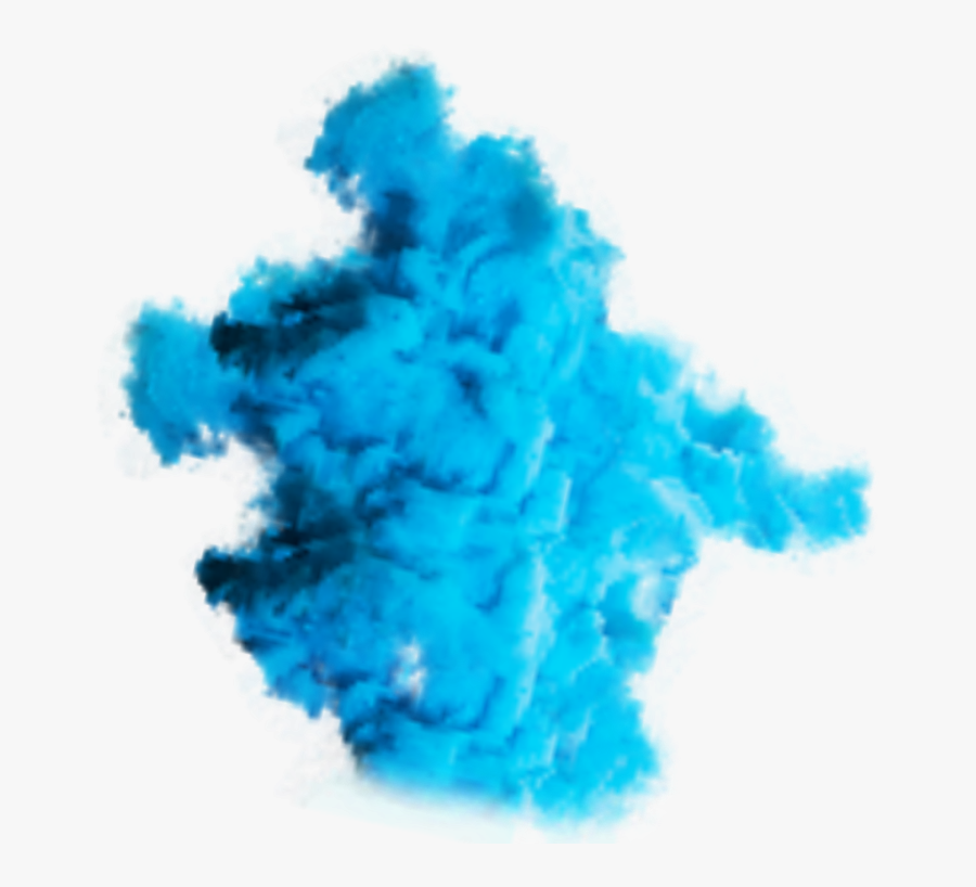 #color #colour #blue #bluecolor #smoke #cloud #clouds - Blue Color Smoke Background, Transparent Clipart