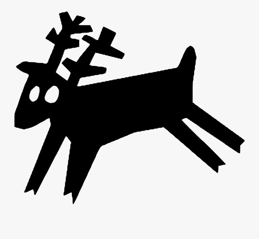 Reindeer Moose White-tailed Deer Elk - Deer, Transparent Clipart