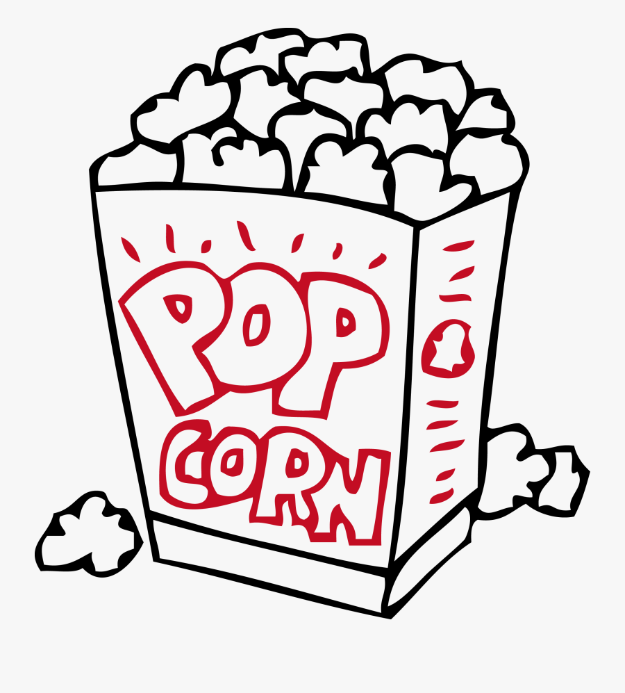 Popcorn Caramel Corn Coloring Book Food Child - Pop Corn To Colour, Transparent Clipart