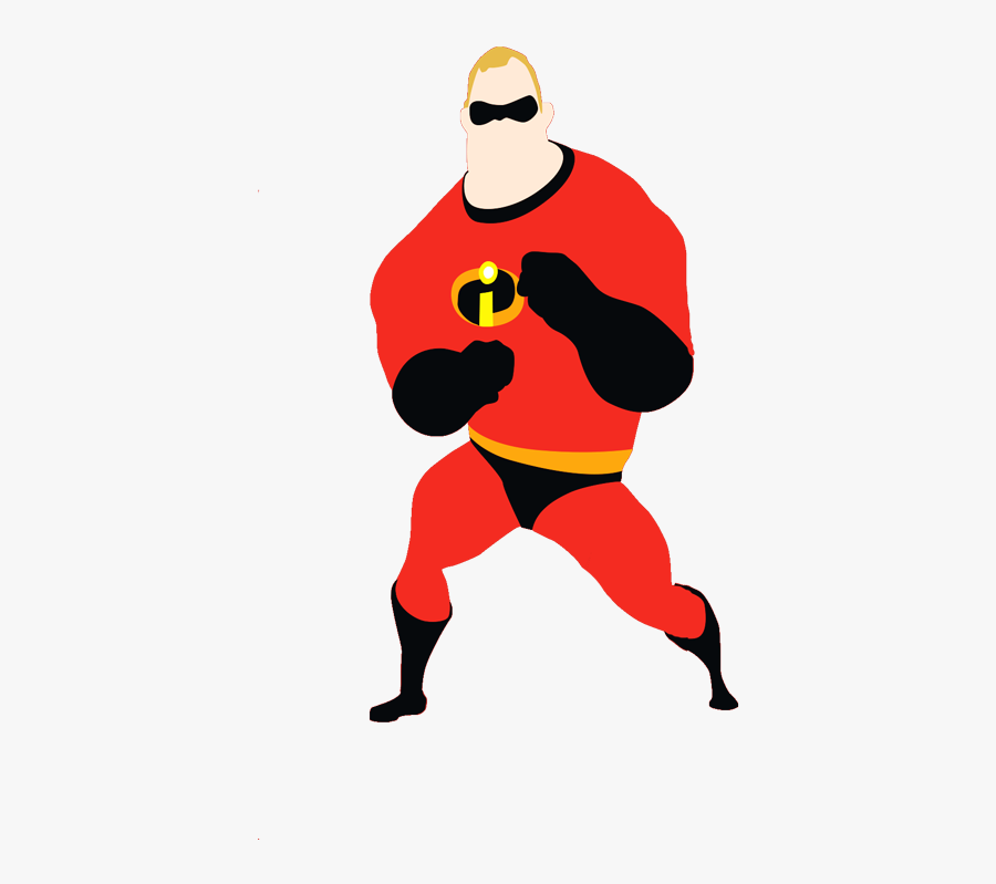 Mr Incredible In His New Red Uniform - Incredibles Characters, Transparent Clipart