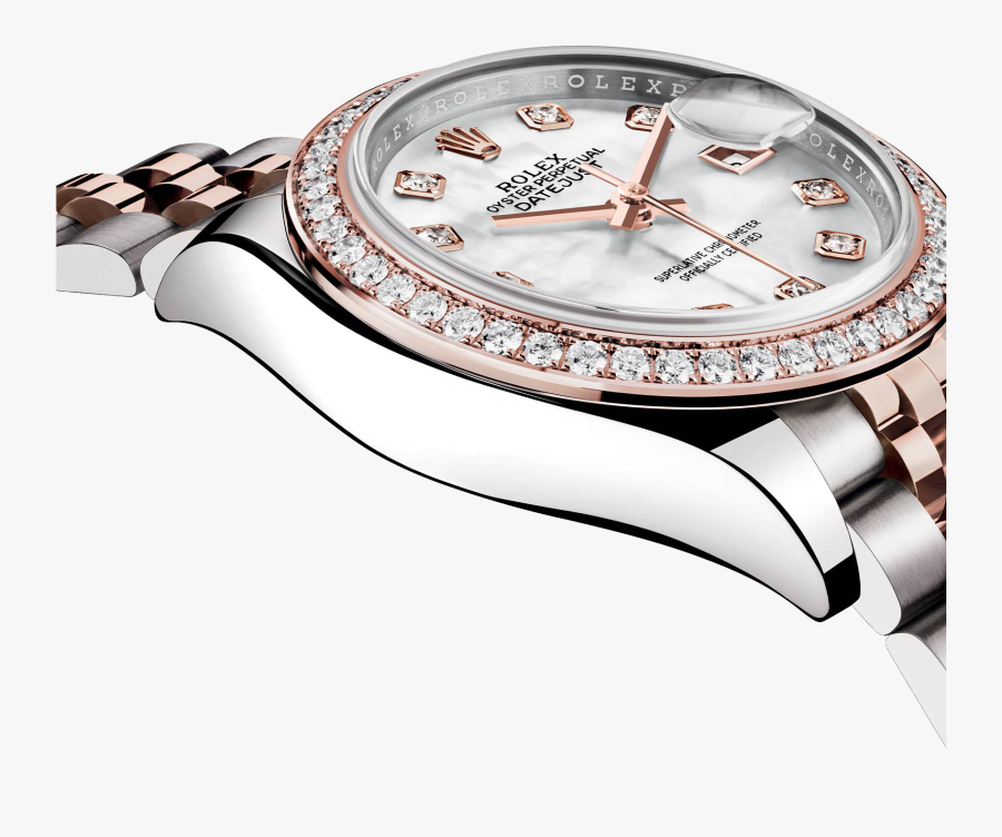 Diamond Datejust Jewellery Clock Watch Rolex Watches - Analog Watch, Transparent Clipart