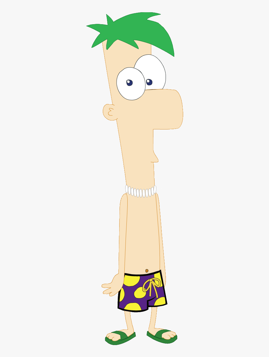 Phienas And Ferb Ferb Swimtrunks, Transparent Clipart