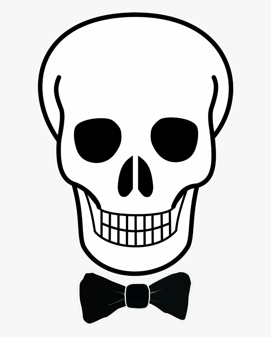 Easy Simple Skull Drawing Clipart Scary Things To Transparent - Transparent Background Skull Clipart, Transparent Clipart