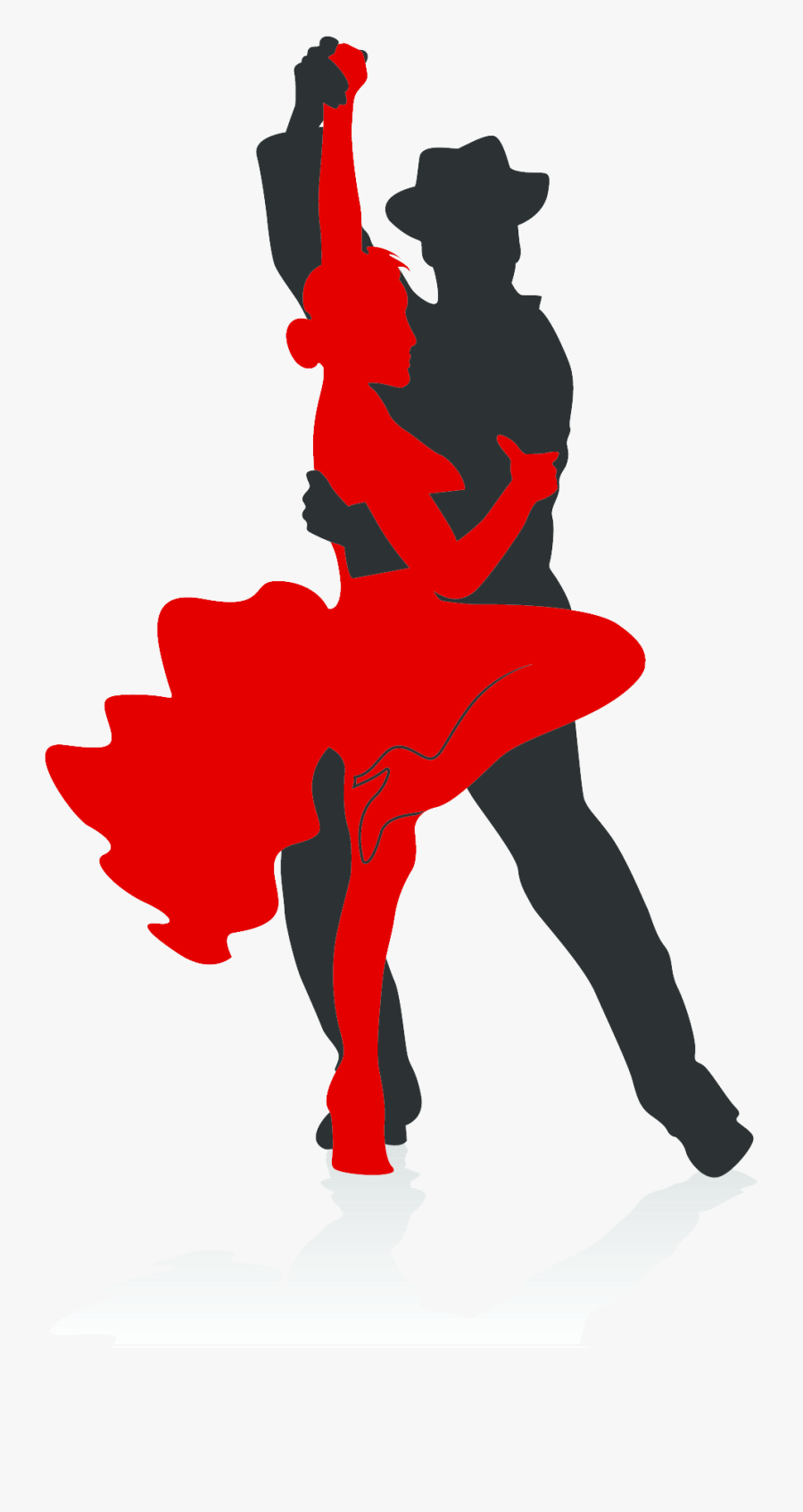 Pin Ballroom Dance Clipart - Girl Dancing Tango Silhouettes, Transparent Clipart