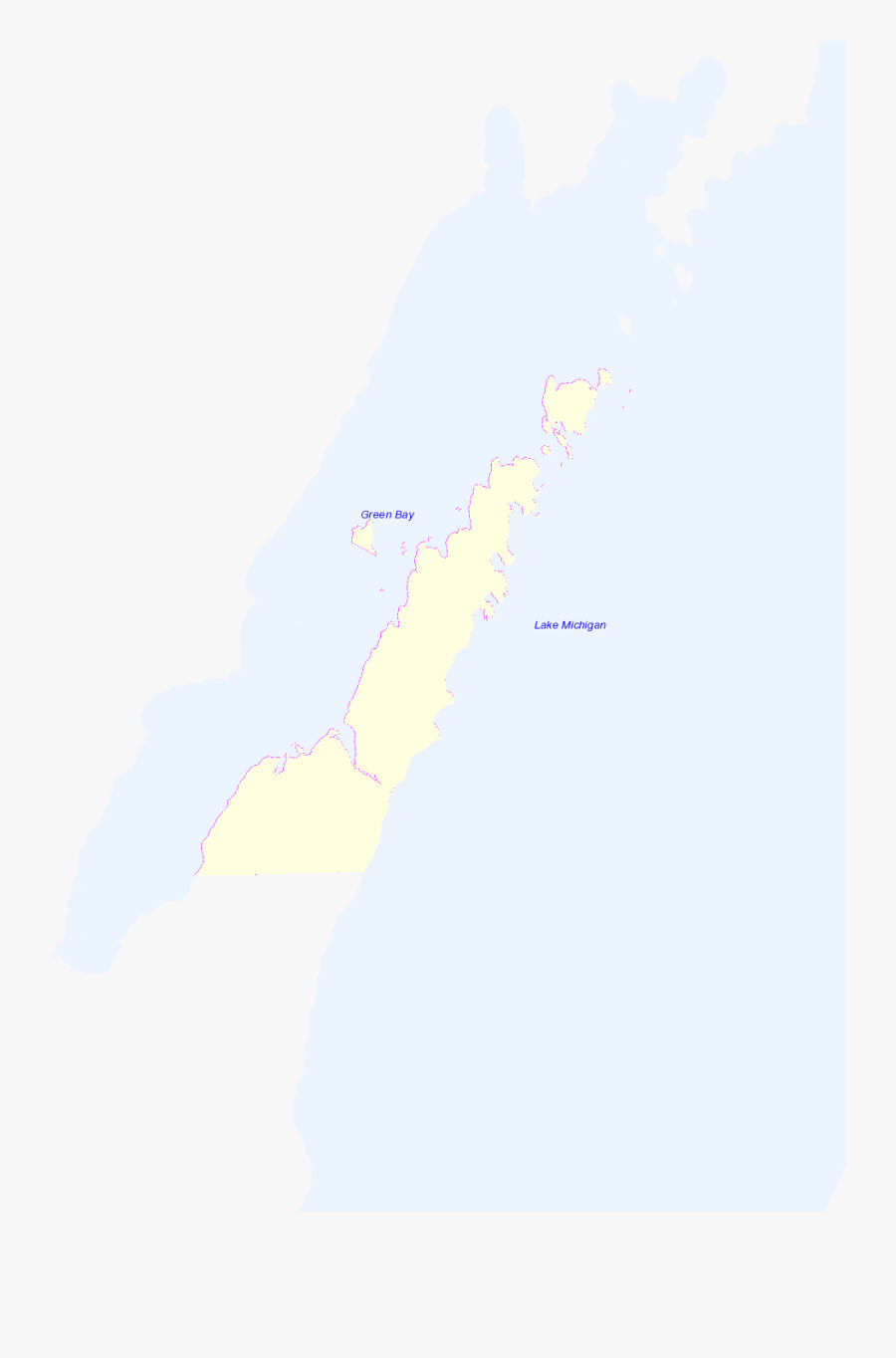 Door County Web Map - Map, Transparent Clipart